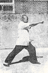 Grandmaster Wei demonstrating the bow stance